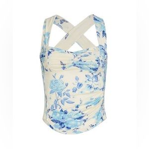 nwt free people ginger snap top in brown cinnamon